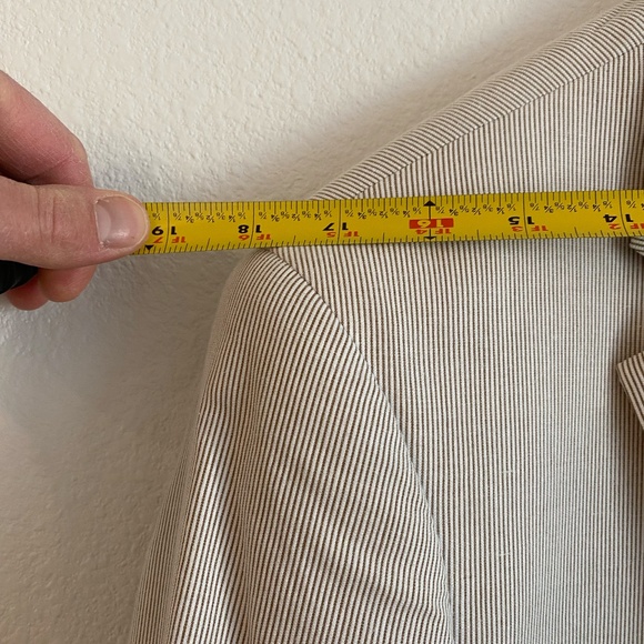 Alan Flusser Men's Striped Suit Blazer - Large - Picture 9 of 9